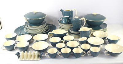 Lot 62 - A Poole "Blue Moon" pottery tea and dinner set...