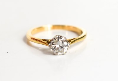 Lot 269 - A solitaire diamond ring, the brilliant cut...