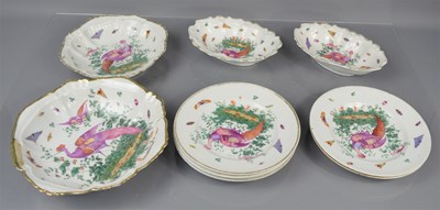 Lot 90 - A group of 19th century ceramics with Chelsea...