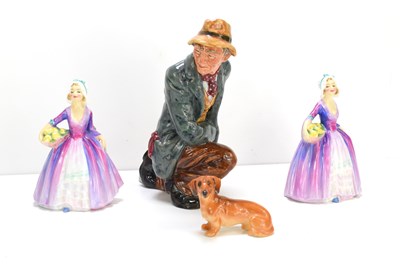 Lot 235 - A group of Royal Doulton figurines, comprising...