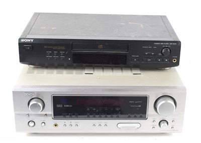 Lot 109 - A Denon AVR-1905 receiver together with a Sony...