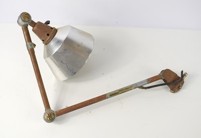 Lot 133 - A vintage articulated double jointed lamp with...