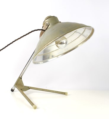 Lot 112 - A Mid-Century Hanovia "Sollux" table lamp, the...