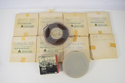 Lot 323 - A collection of sound rush reels from Pinewood...