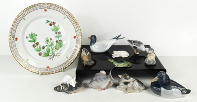 Lot 245 - A selection of Royal Copenhagen porcelain...