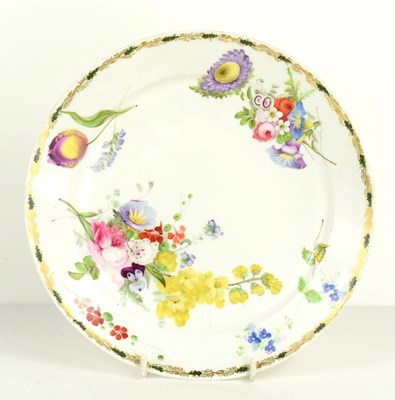 Lot 247 - A 19th century Swansea pottery porcelain plate...