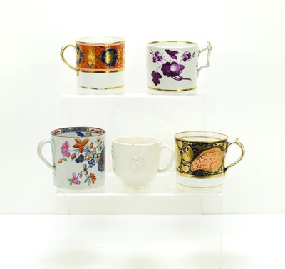 Lot 248 - A group of five 19th and 18th century coffee...