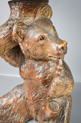 Lot 312 - A rare 19th century Blackforest carved bear...