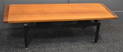 Lot 165 - A G-Plan Tola & Black low coffee table, with...