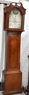 Lot 566 - A 19th century oak longcase clock by F Haynes...