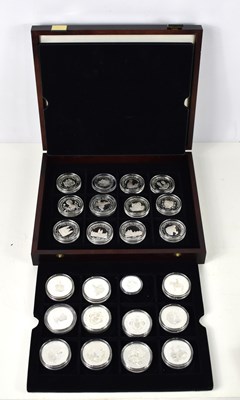 Lot 368 - A collection of one ounce silver proof coins...