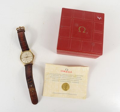 Lot 336 - A gold plated Omega Geneve gentleman's...