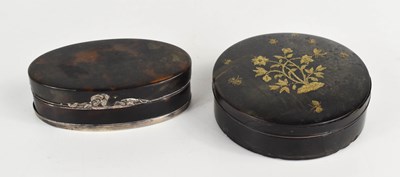 Lot 338 - Two 19th century, likely French, snuff or...