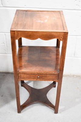 Lot 536 - A 19th century mahogany night stand with...