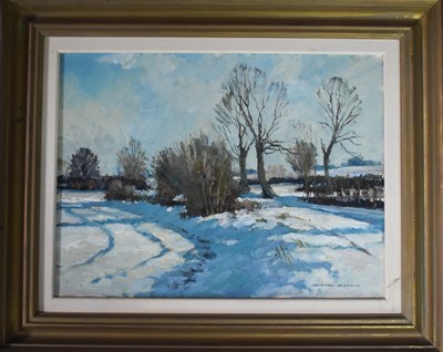 Lot 464 - David Green (20th century): Winter Landscape,...