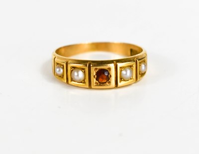 Lot 165 - An Edwardian Arts and Crafts 18ct gold seed...