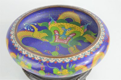 Lot 173 - A early 20th century Chinese cloisonne bowl...