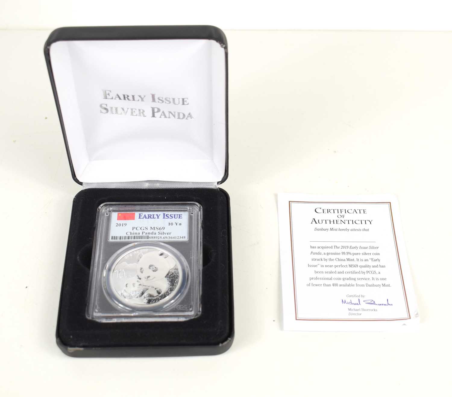Lot 39 - A Danbury Mint 2019 early issue solid silver...