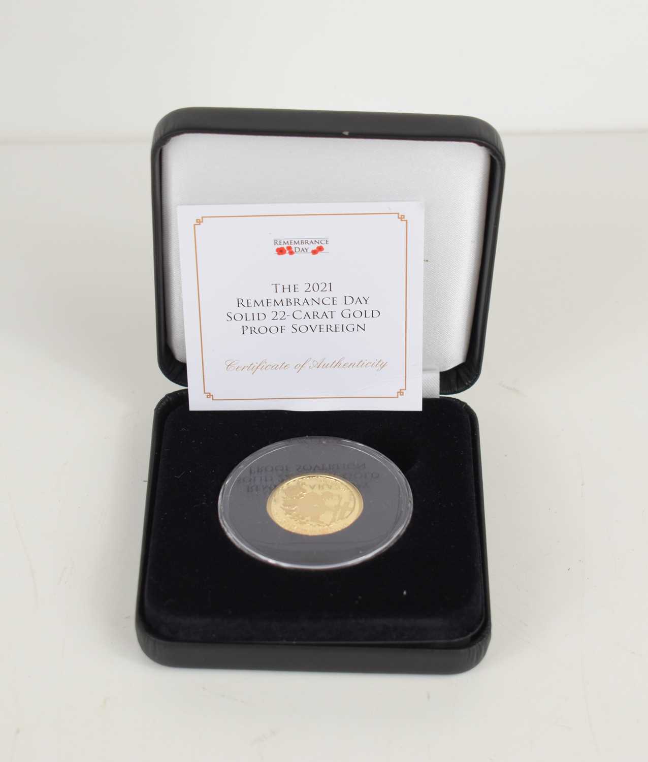 Lot 55 - A Jubilee Mint 2021 Remembrance Day 22ct Gold...