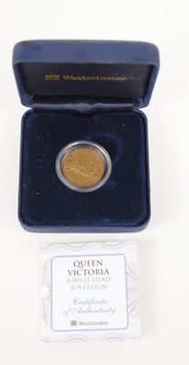 Lot 56 - A Queen Victoria Jubilee Head gold sovereign,...