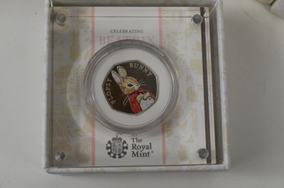 Lot 89 - Seven Royal Mint silver proof Beatrix Potter...