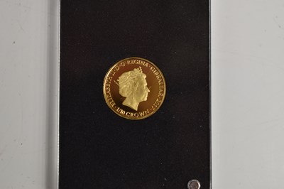Lot 44 - A Queen Elizabeth II 1/10th gold crown, sealed...