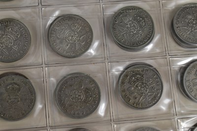 Lot 60 - Two albums of Victorian and later coinage to...