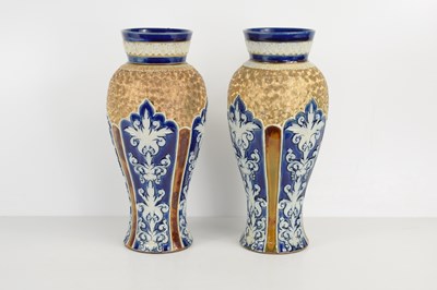 Lot 416 - A near pair of late 19th century Doulton...