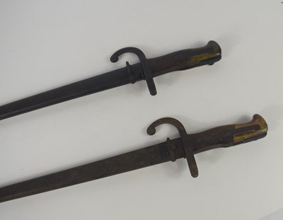 Lot 30 - Two French model 1874 bayonets, one marked St...
