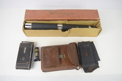 Lot 204 - A vintage Zeiss Ikon folding camera together...