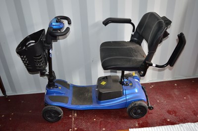 Lot 512 - A blue mobility scooter with keys and lead