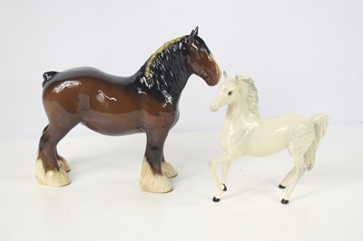 Lot 361 - Two Royal Doulton horse ornaments to include a...