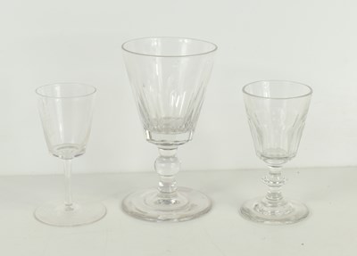 Lot 363 - Two 19th century drinking glasses with facet...