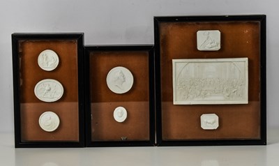 Lot 239 - A group of 19th century plaster intaglios, of...