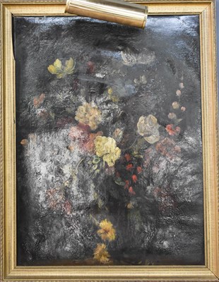 Lot 476 - A 19th century still life of flowers in a vase,...