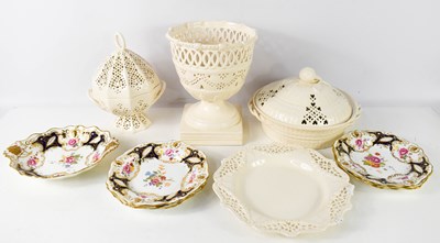 Lot 383 - A group of Royal Creamware reproduction...