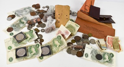 Lot 96 - A selection of coins & bank notes, to include...