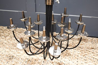 Lot 501 - A 20th century sixteen branch chandelier, the...