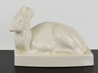 Lot 341 - John Skeaping for Wedgwood seated deer, circa...