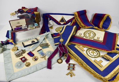 Lot 236 - A group of Masonic memorabilia, to include...