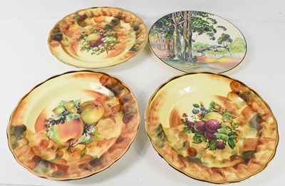 Lot 378 - A Royal Doulton plate, together with three...