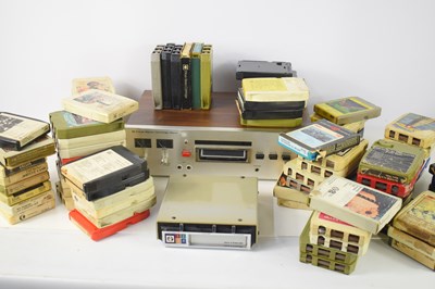 Lot 317 - A vintage JVC 8 track recorder together with a...