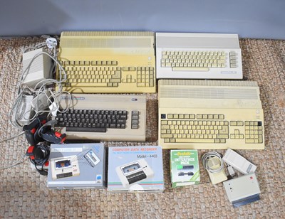 Lot 257 - Two vintage Amiga computers a/f together with...