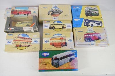 Lot 299 - A group of ten Corgi diecast vehicles in the...