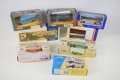 Lot 275 - A group of eight boxed Corgi diecast vehicles...