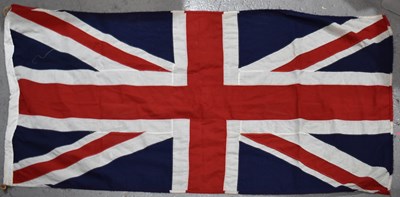 Lot 244 - A large vintage British flag, 180 by 85cm.