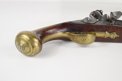 Lot 12 - A pair of 18th century flintlock pistols, the...