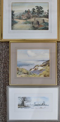 Lot 464 - Three 20th century watercolours: Trevor...