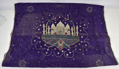 Lot 174 - An Indian wall hanging, depicting the Taj...