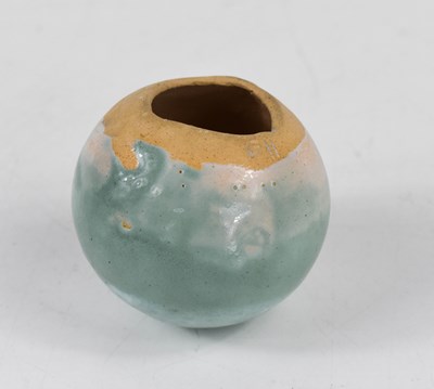 Lot 410 - A small Studio pottery spherical vase,...